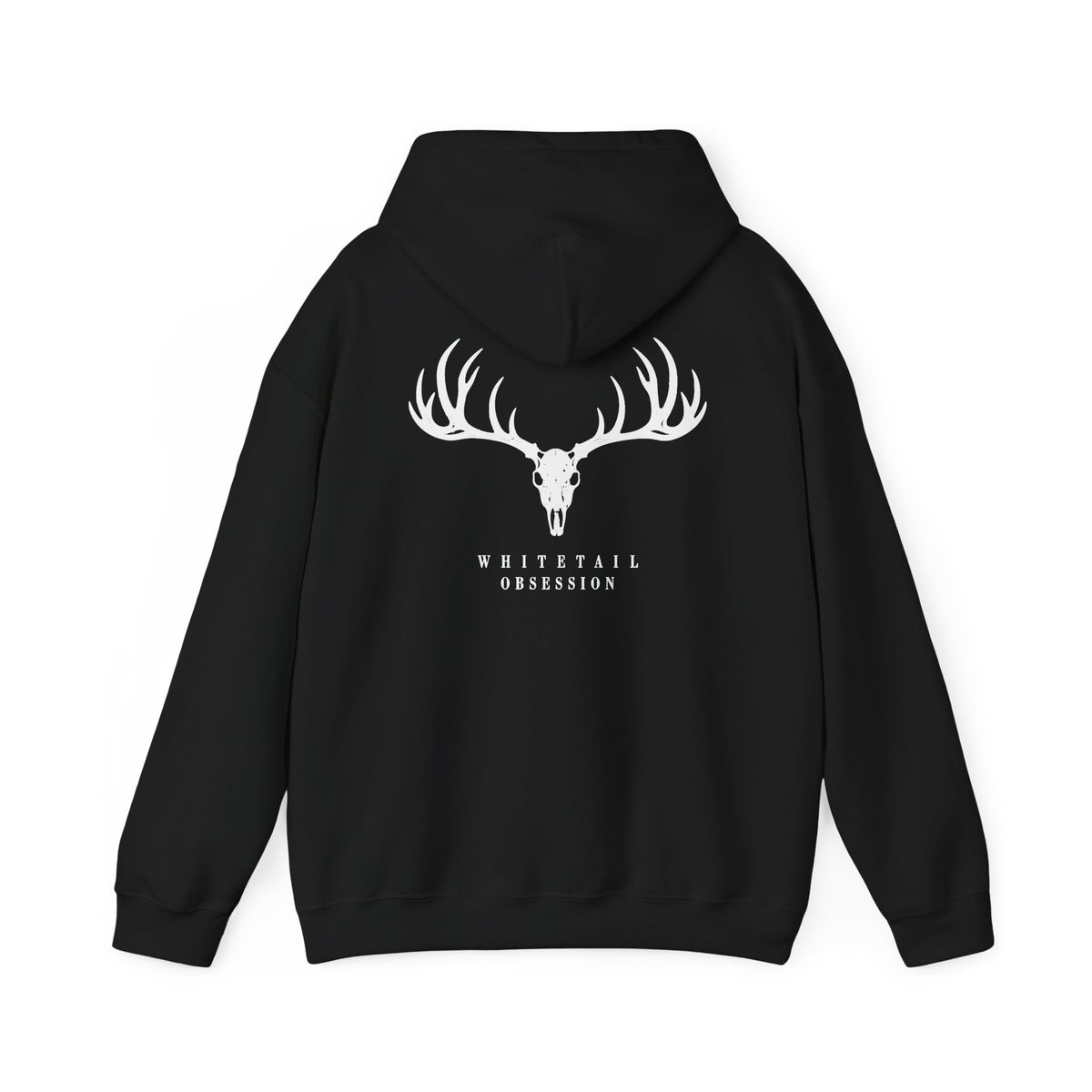 Whitetail Obsession white font Hooded Sweatshirt