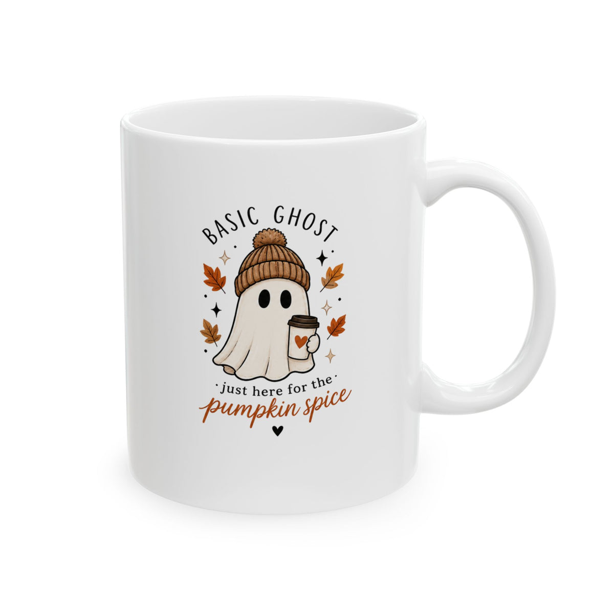 Basic Ghost Mug, (11oz, 15oz)