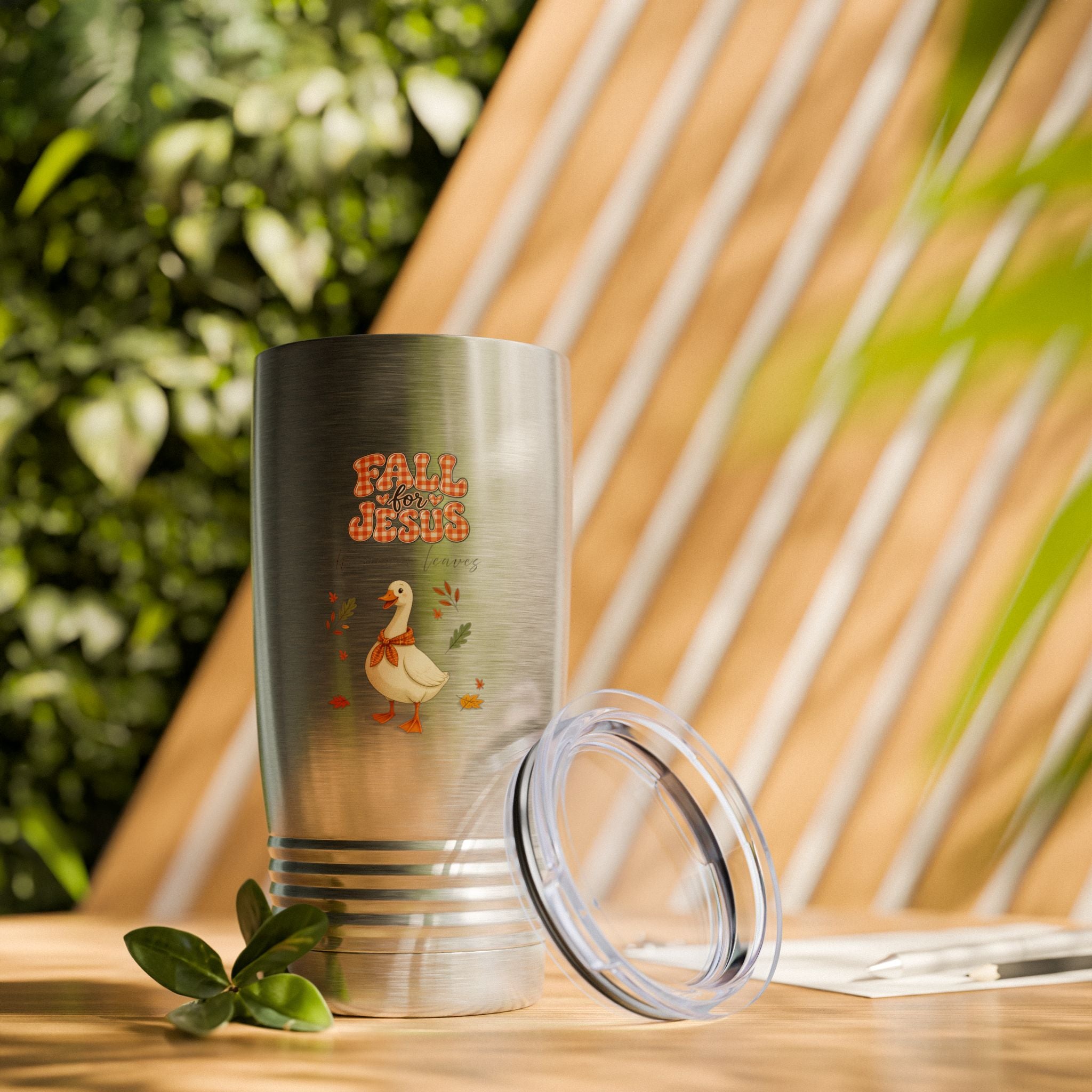 Fall for Jesus, goose...Ringneck Tumbler, 20oz