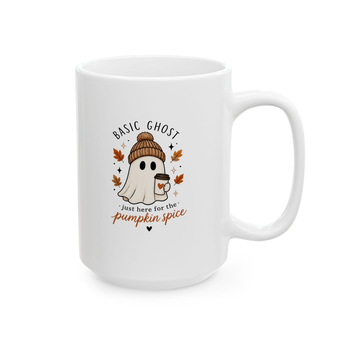 Basic Ghost Mug, (11oz, 15oz)