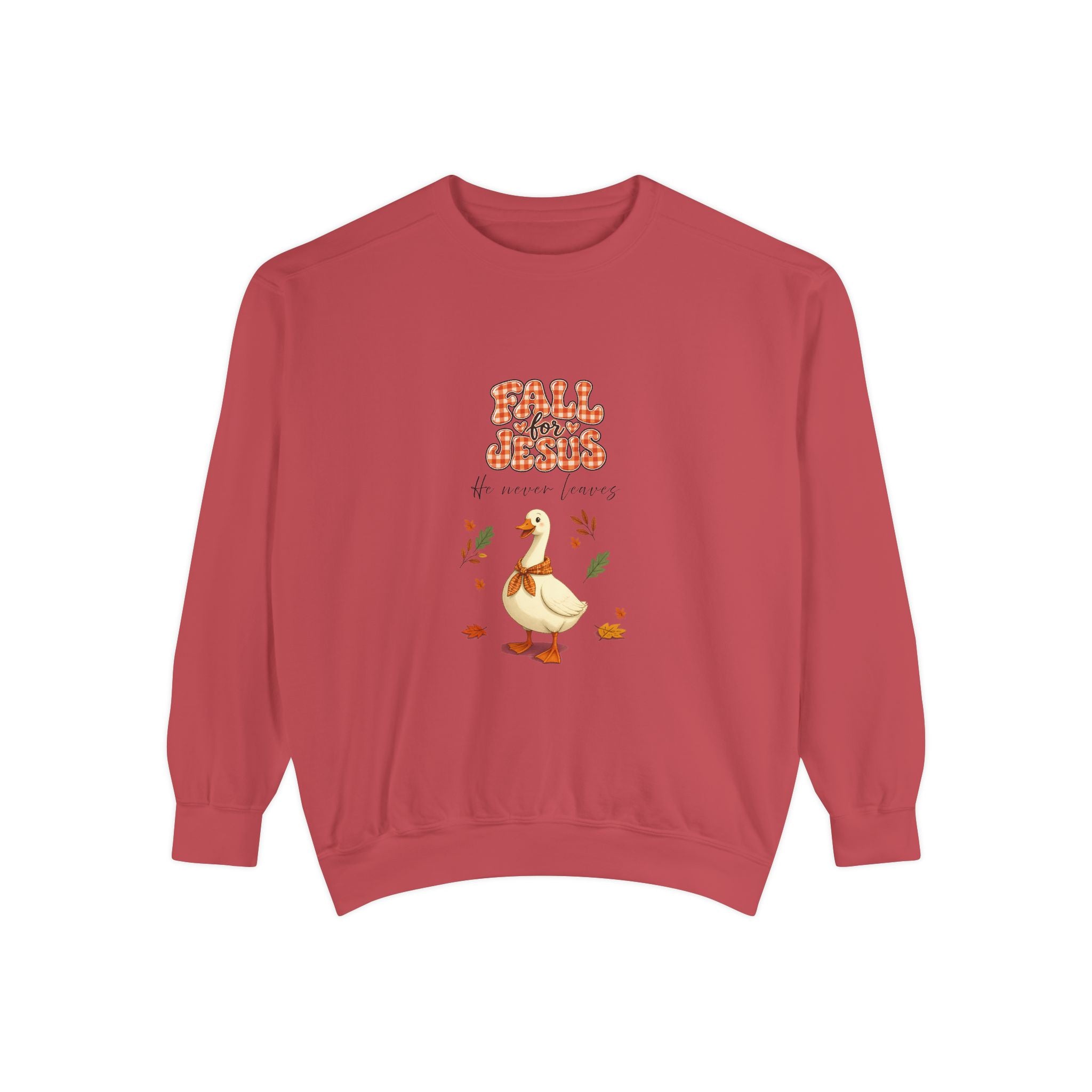 Fall into Jesus, goose crewneck