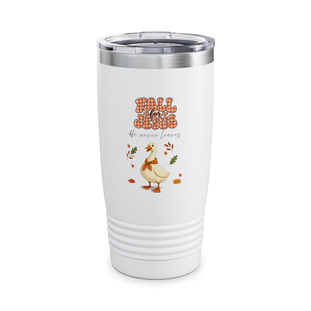 Fall for Jesus, goose...Ringneck Tumbler, 20oz