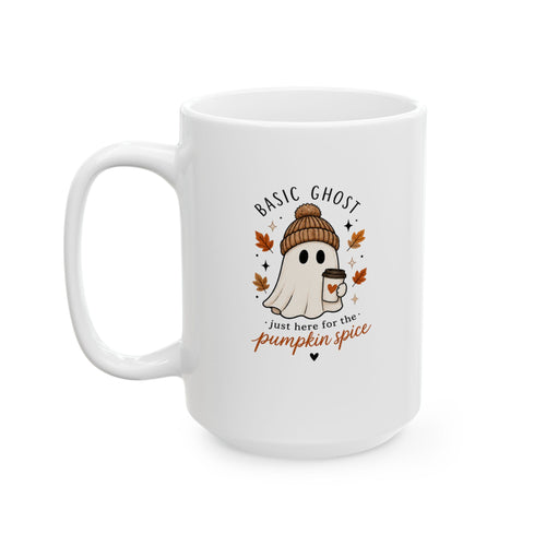 Basic Ghost Mug, (11oz, 15oz)