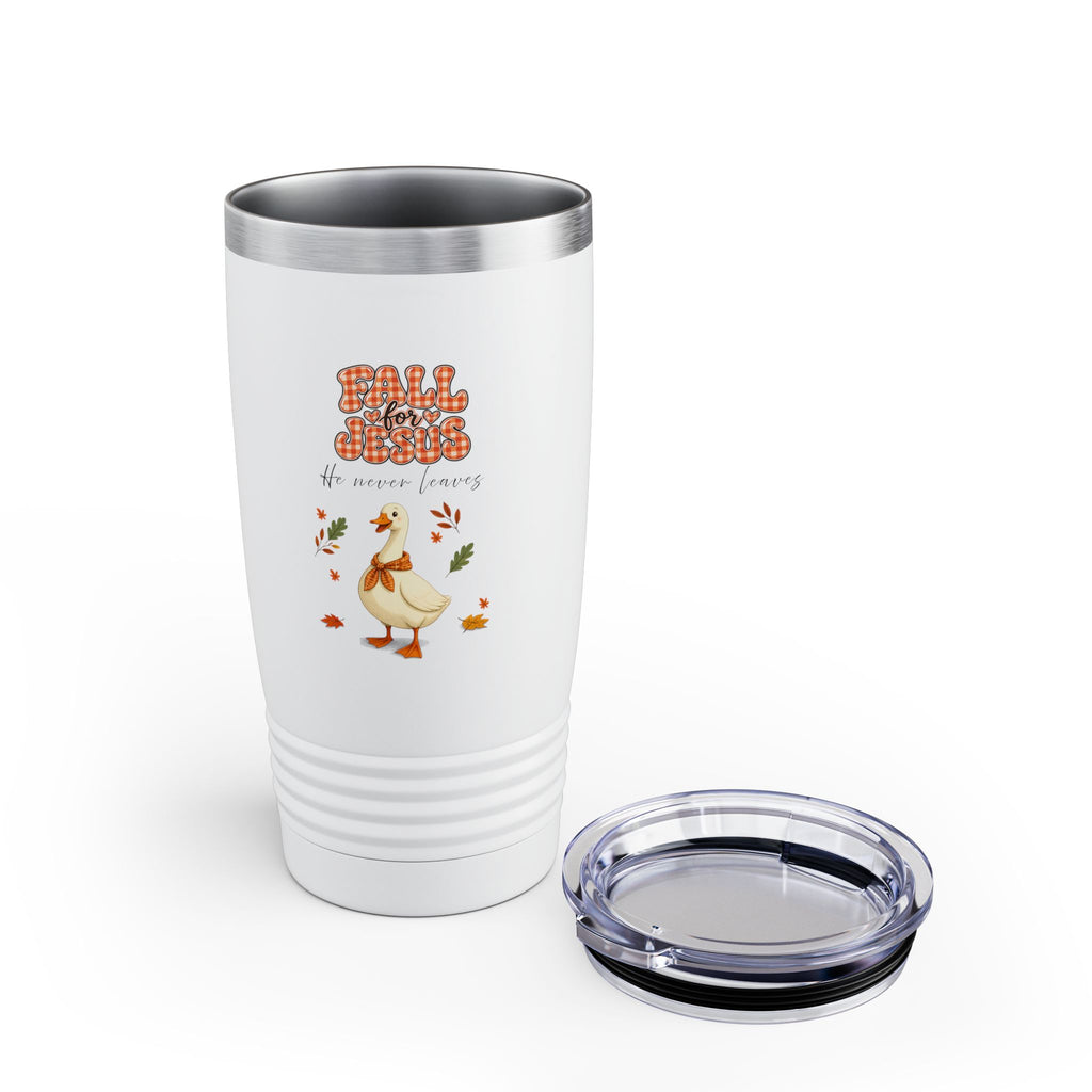 Fall for Jesus, goose...Ringneck Tumbler, 20oz