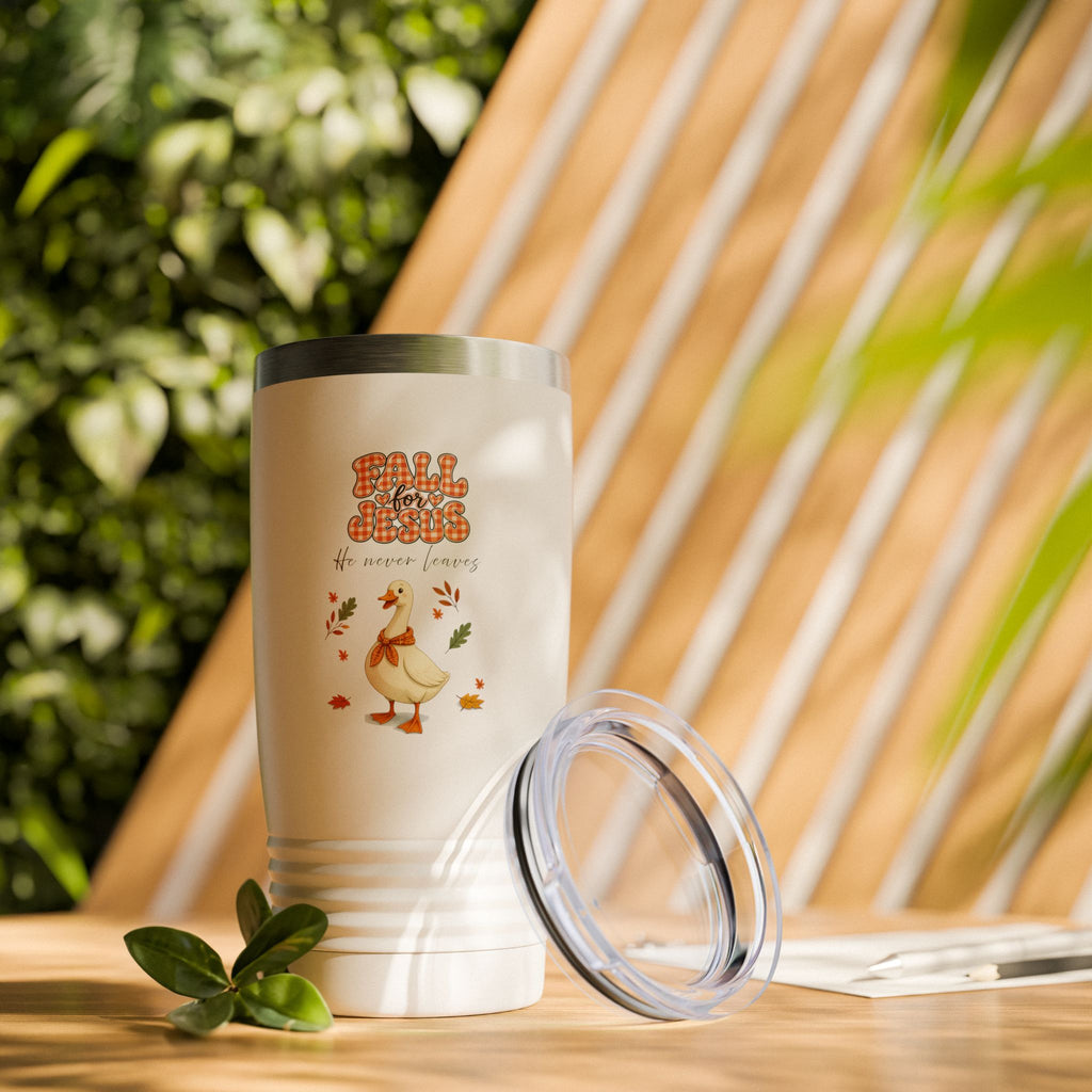 Fall for Jesus, goose...Ringneck Tumbler, 20oz