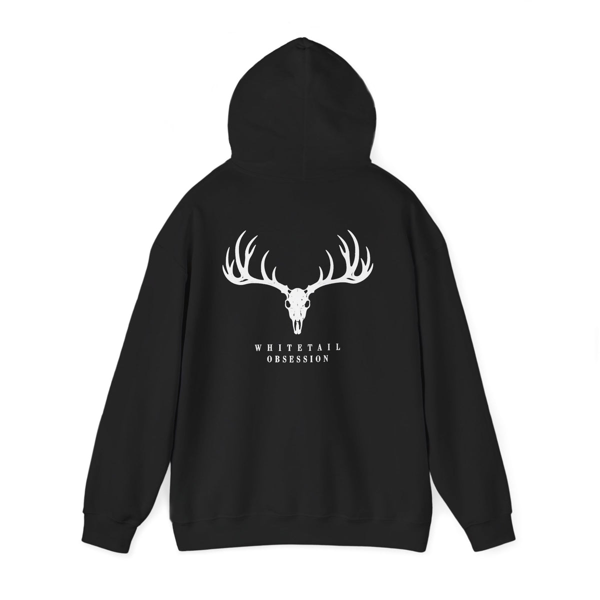 Whitetail Obsession white font Hooded Sweatshirt