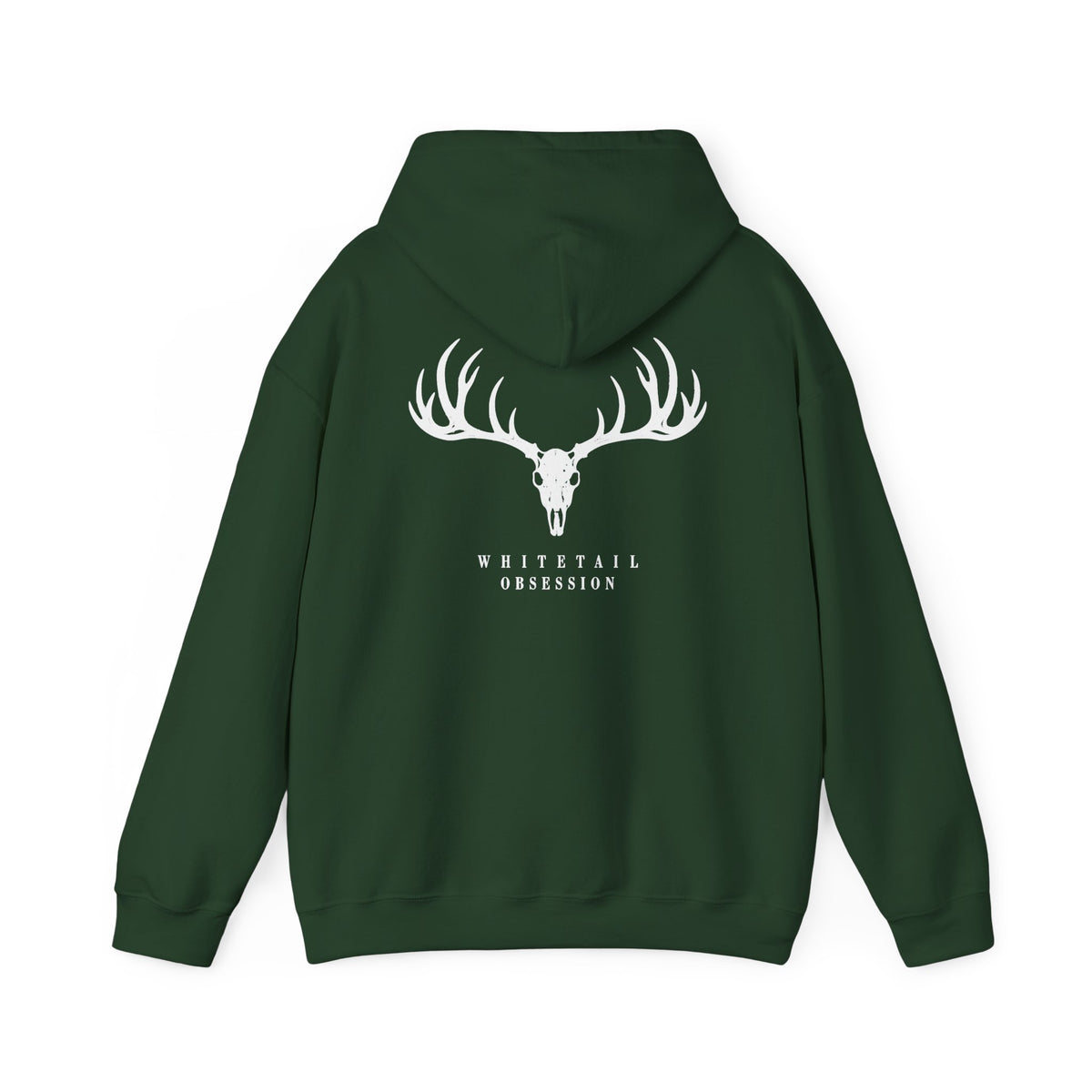 Whitetail Obsession white font Hooded Sweatshirt