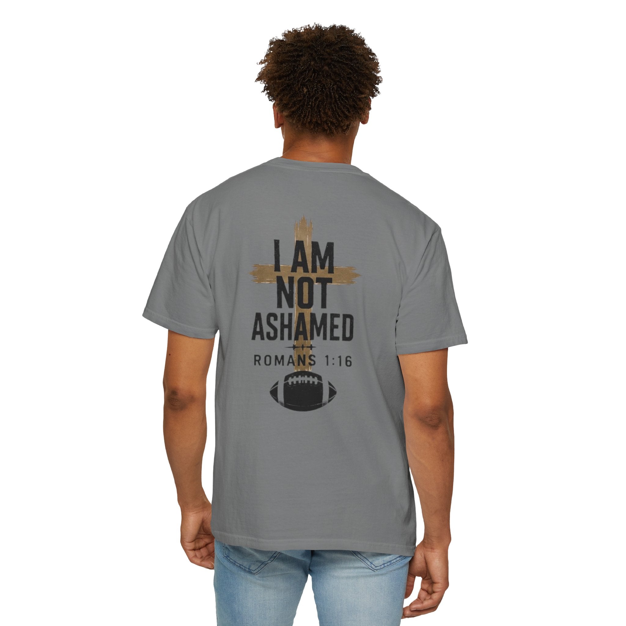I am not ashamed football T-shirt